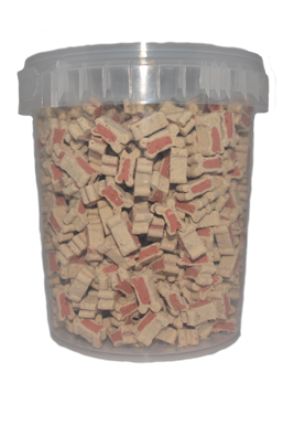 Botjes zalm  rijst   emmer